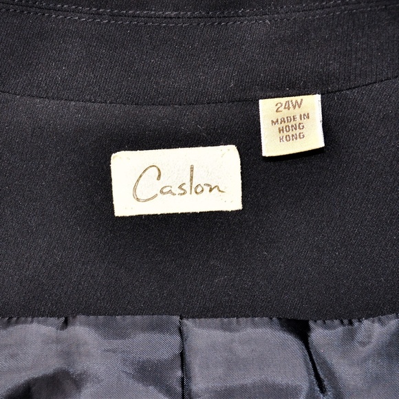 Caslon Black Lined Button Up Blazer Suit Jacket - Picture 8 of 8